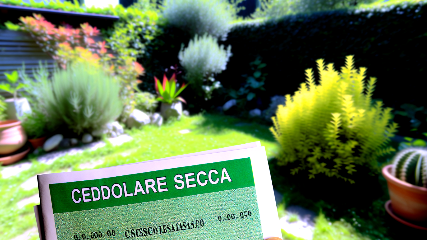 Giardino verde risparmio fai da te"