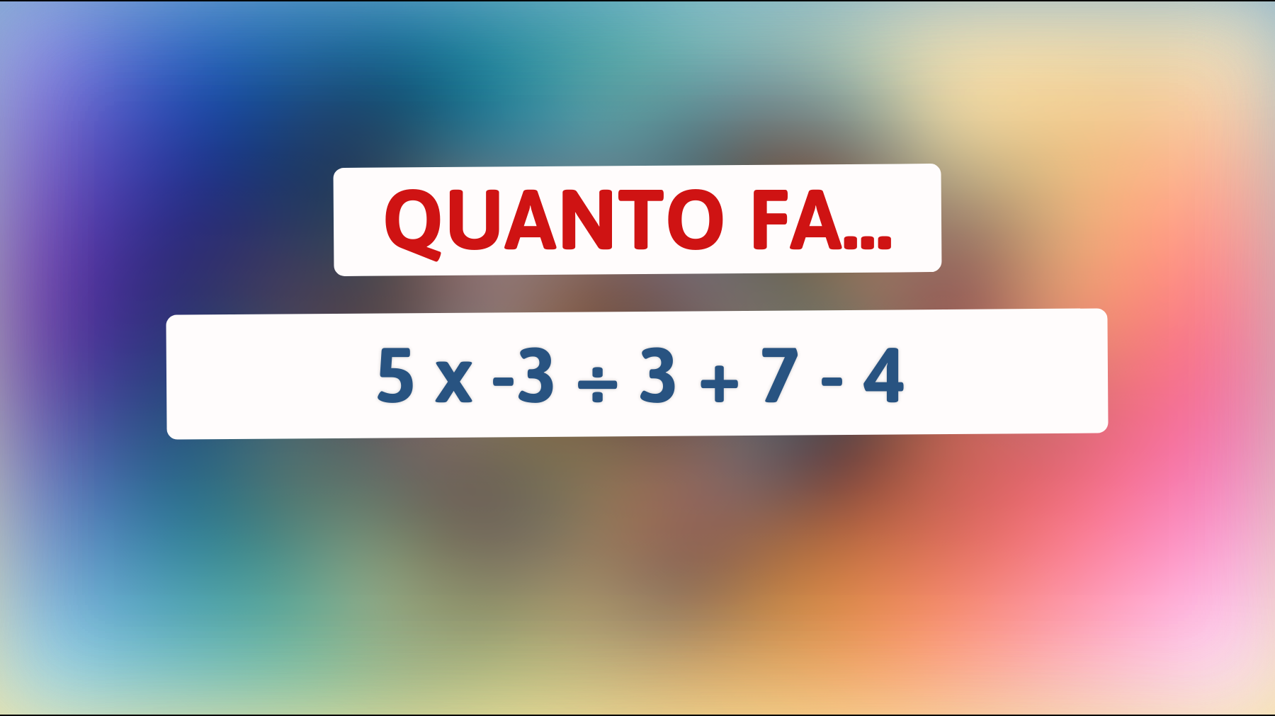 Il rompicapo matematico che solo i veri geni riescono a risolvere: accetti la sfida?"