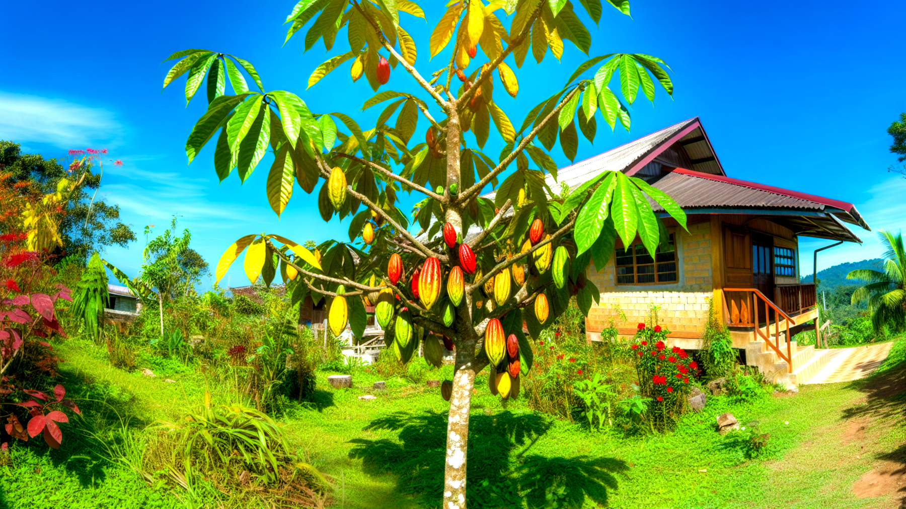 cacao in polvere piante giardino eco-friendly"