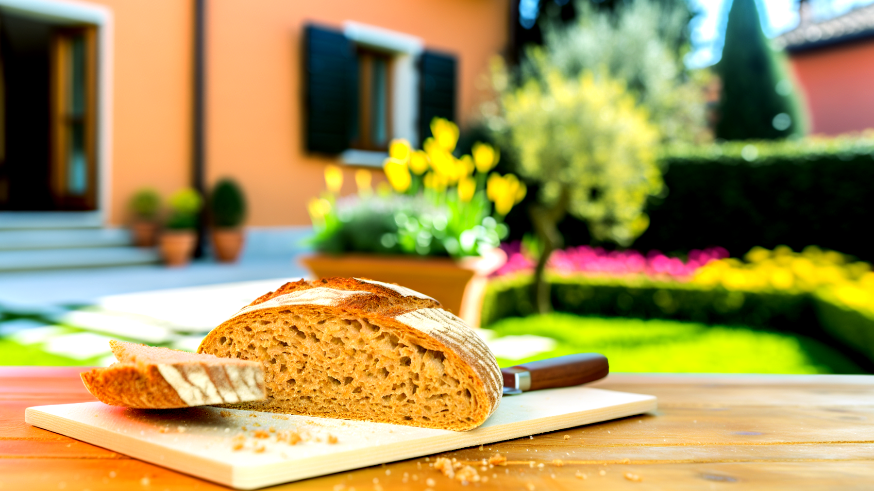 spighe di grano pagnotta di pane integrale mulino per farina"